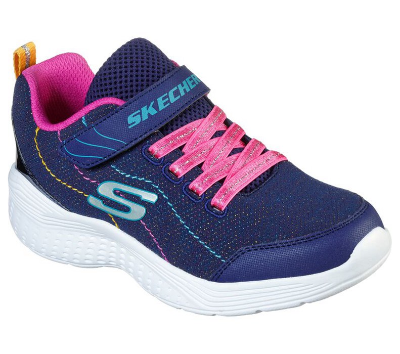 Skechers Flickor Marinblå/Rosa Sneakers - Snap Sprints - Electric Dash - Sverige (HUBLD-3416)